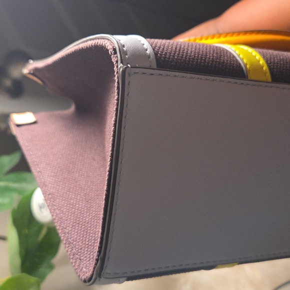 Tory Burch NWOTs Canvas Colorblock Tote - Picture 13 of 14